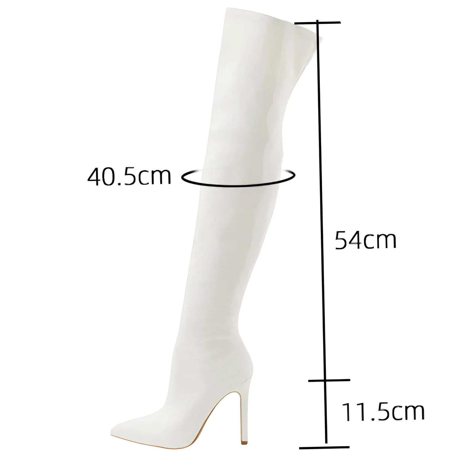 Sexy Stiletto High Heels Women's Over-The-Knee Boots Pointed Toe Ladies Sexy Thigh High Boots