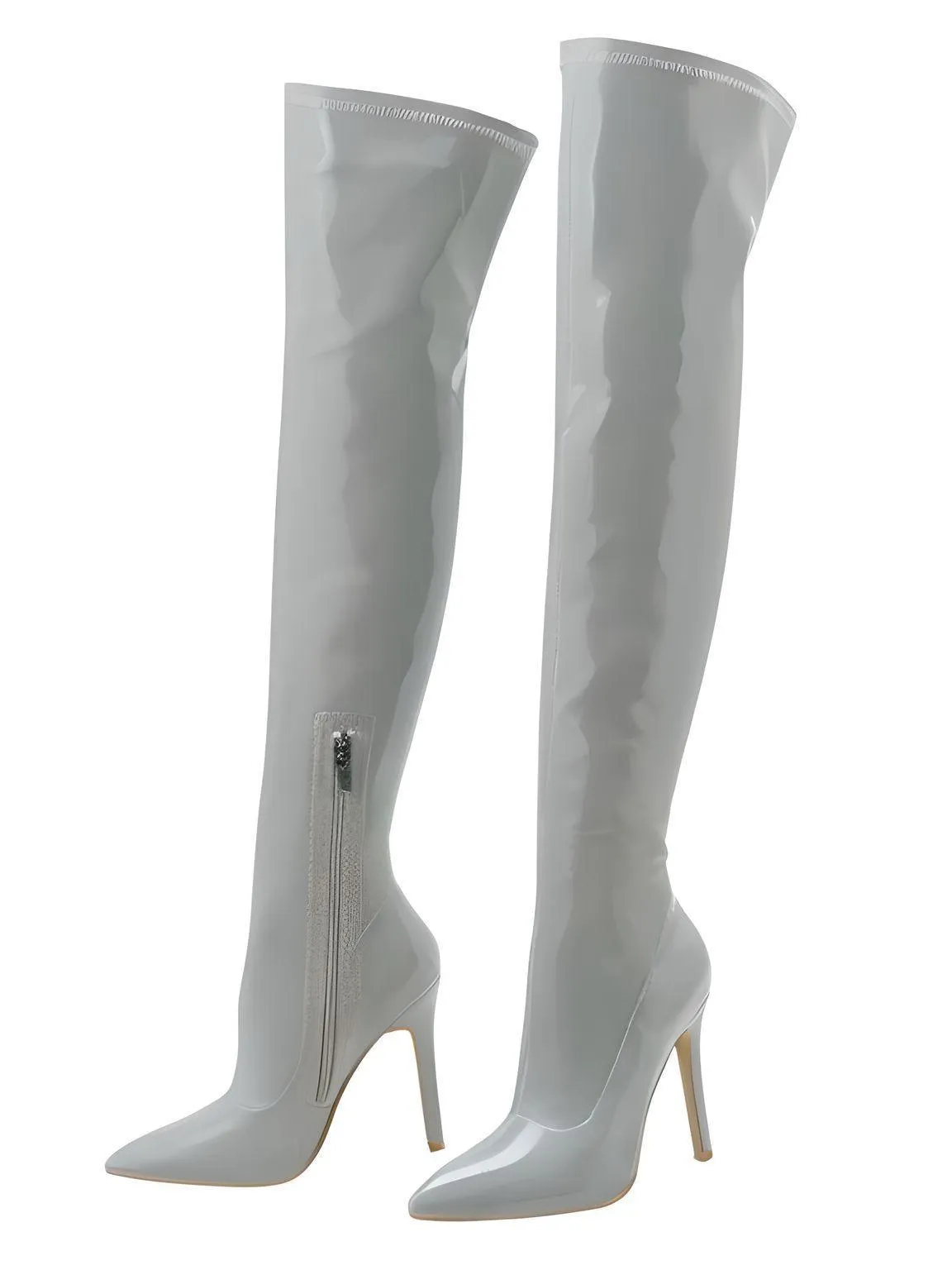 Sexy Stiletto High Heels Women's Over-The-Knee Boots Pointed Toe Ladies Sexy Thigh High Boots