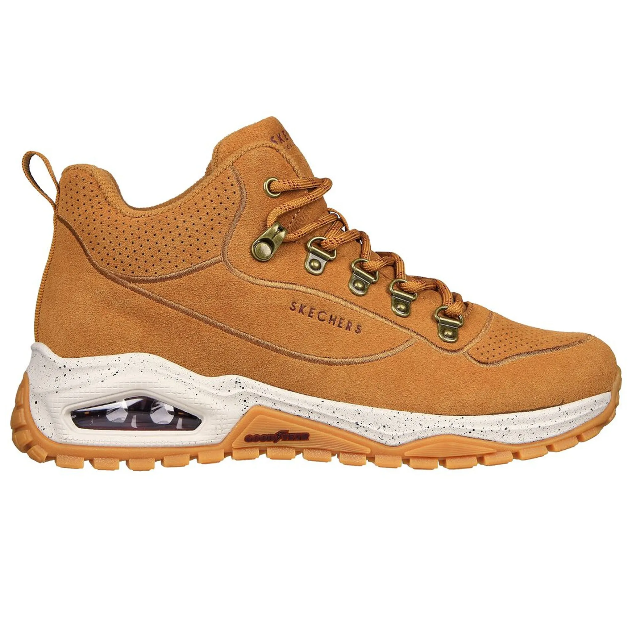 Skechers Women's 177185 Uno Trail Outdoor Stroll Wheat Casual Hiking Boots