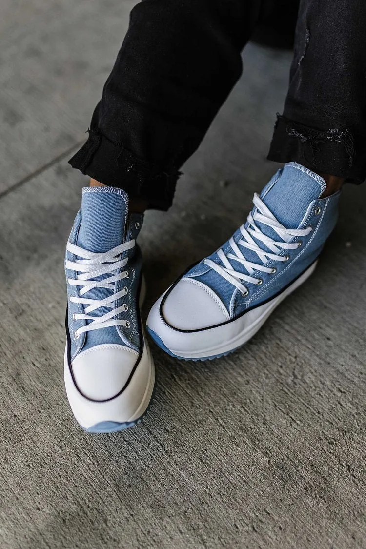 Street Smart High Tops - Denim