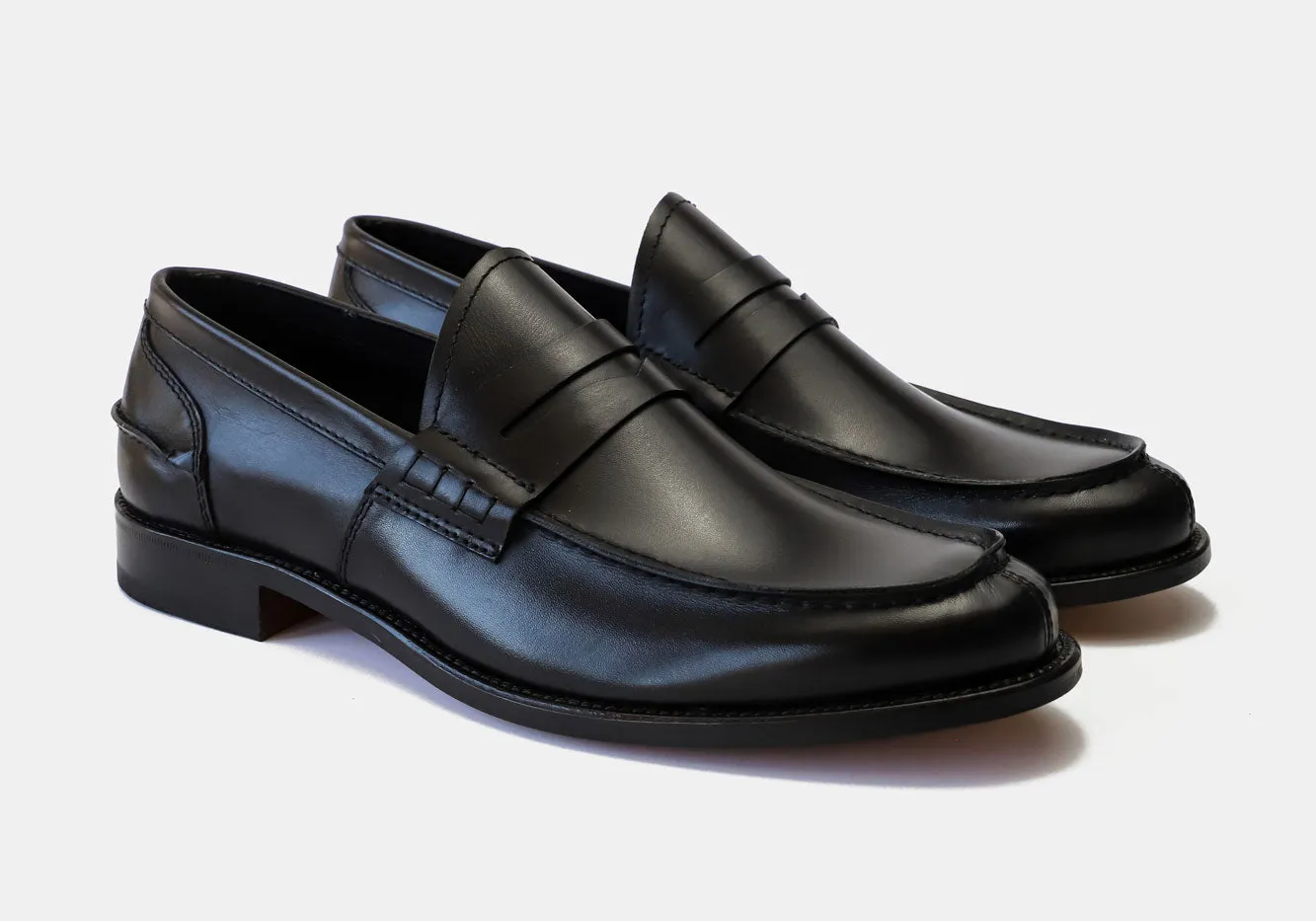 Tangier Black Beckett Leather Loafer