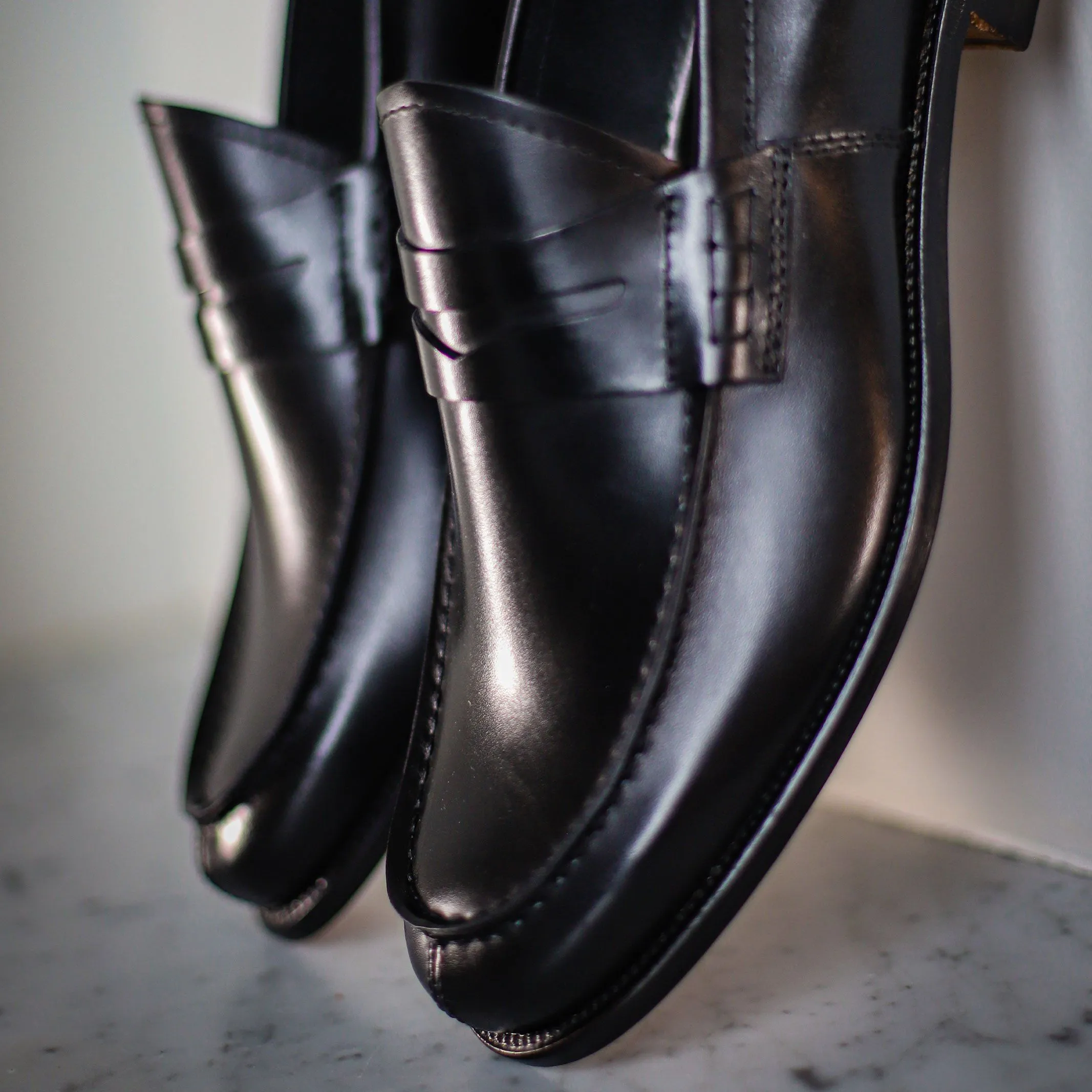 Tangier Black Beckett Leather Loafer