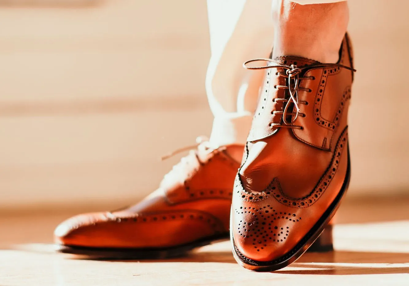 Tangier Dark Cognac Balfort Leather Wingtip