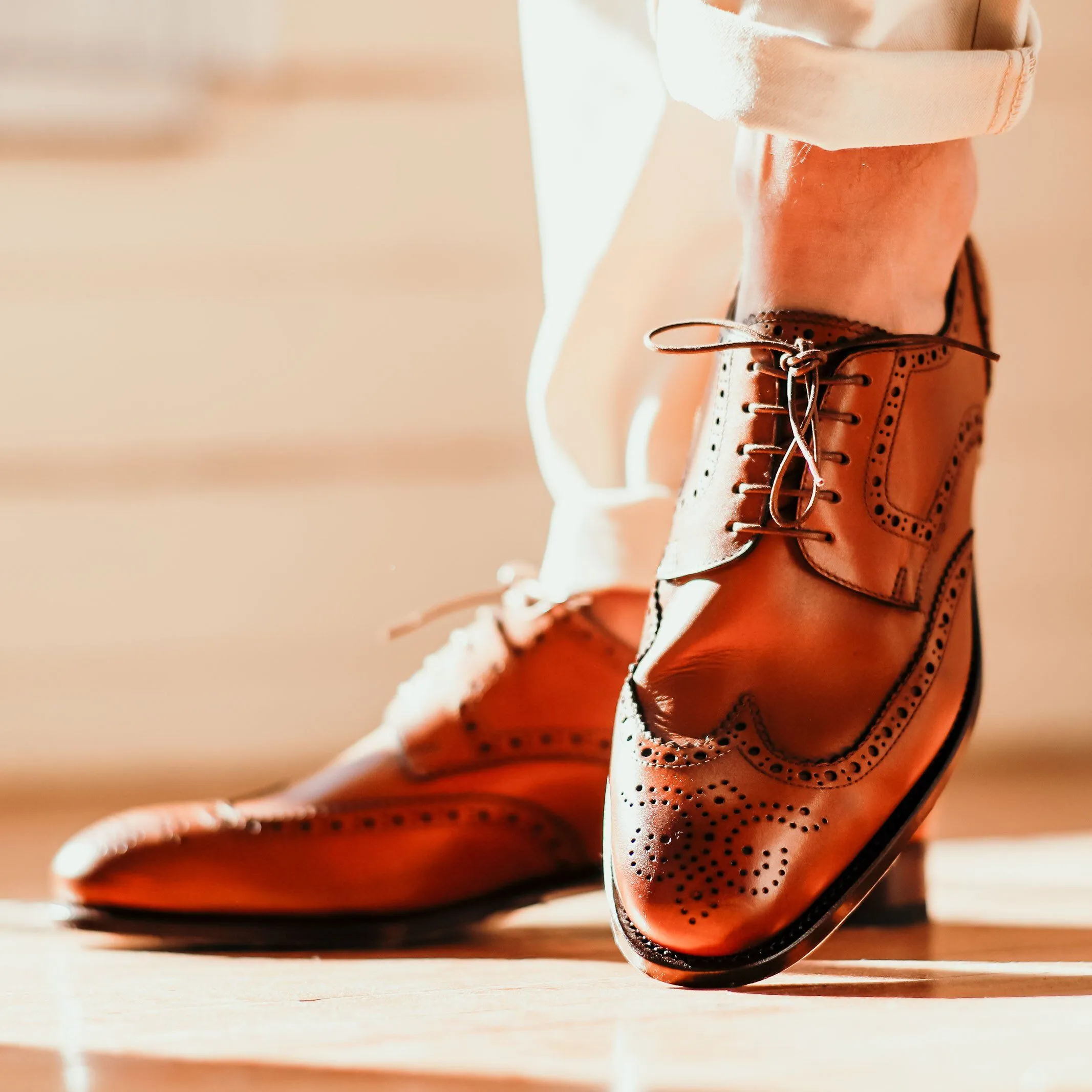 Tangier Dark Cognac Balfort Leather Wingtip