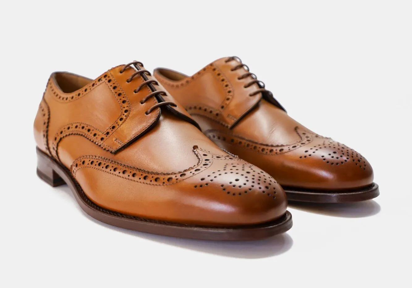 Tangier Dark Cognac Balfort Leather Wingtip