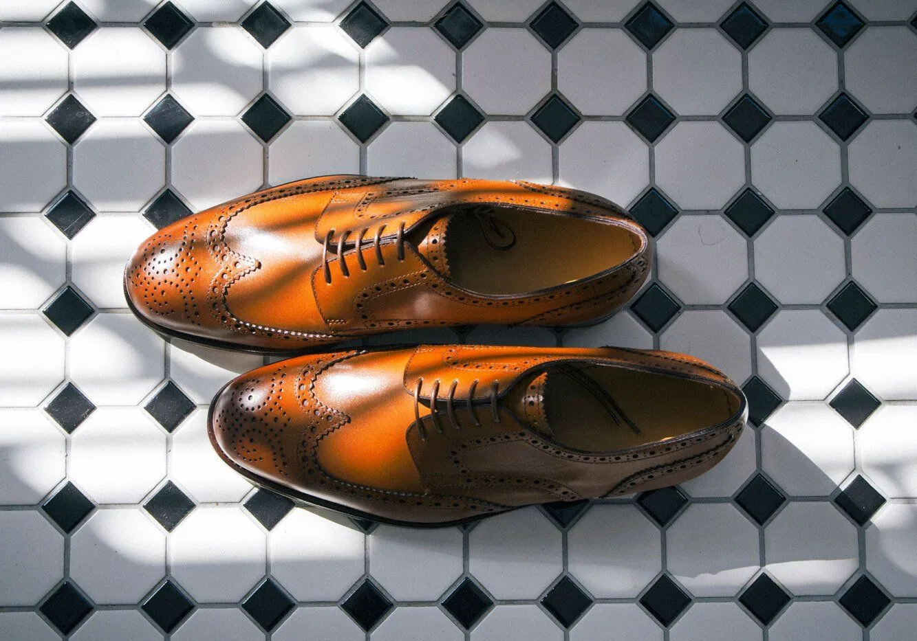 Tangier Dark Cognac Balfort Leather Wingtip