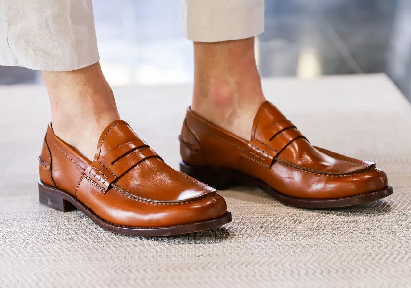 Tangier Dark Cognac Beckett Leather Loafer