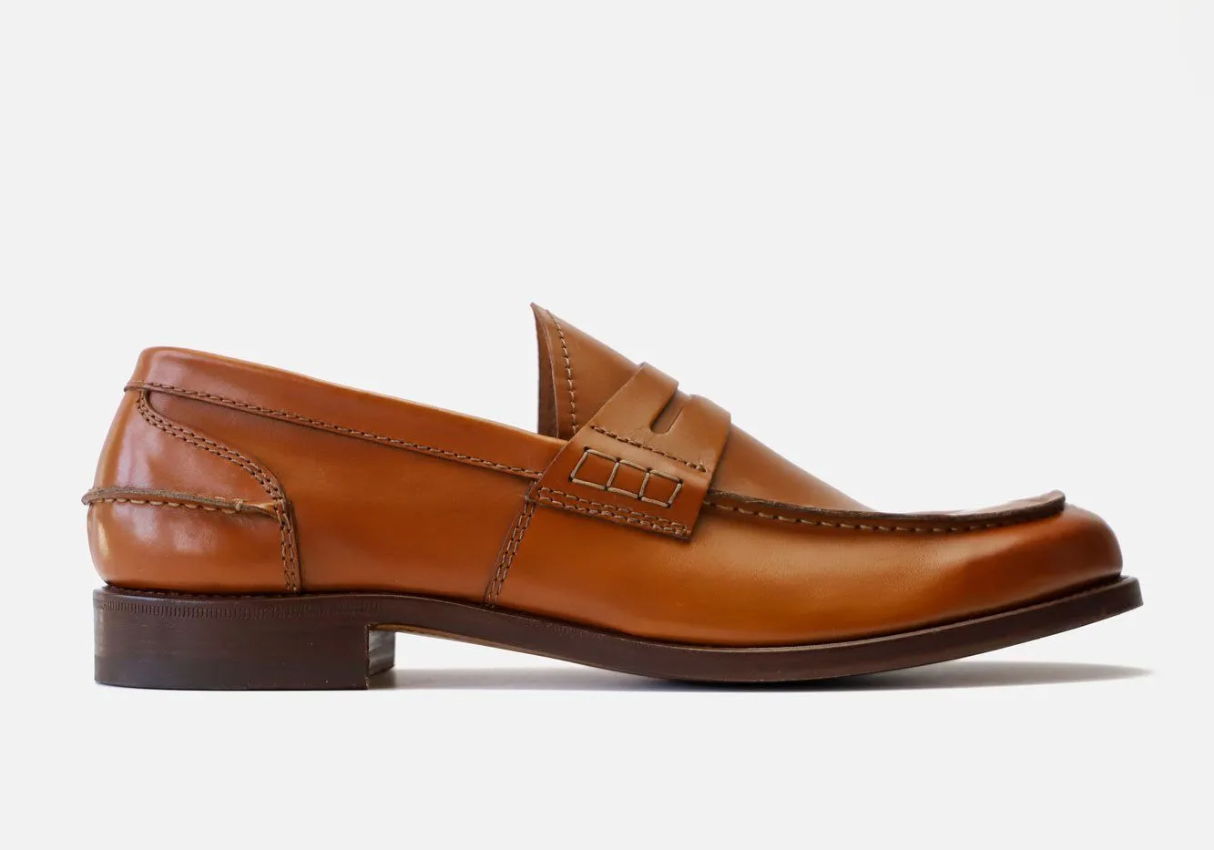 Tangier Dark Cognac Beckett Leather Loafer