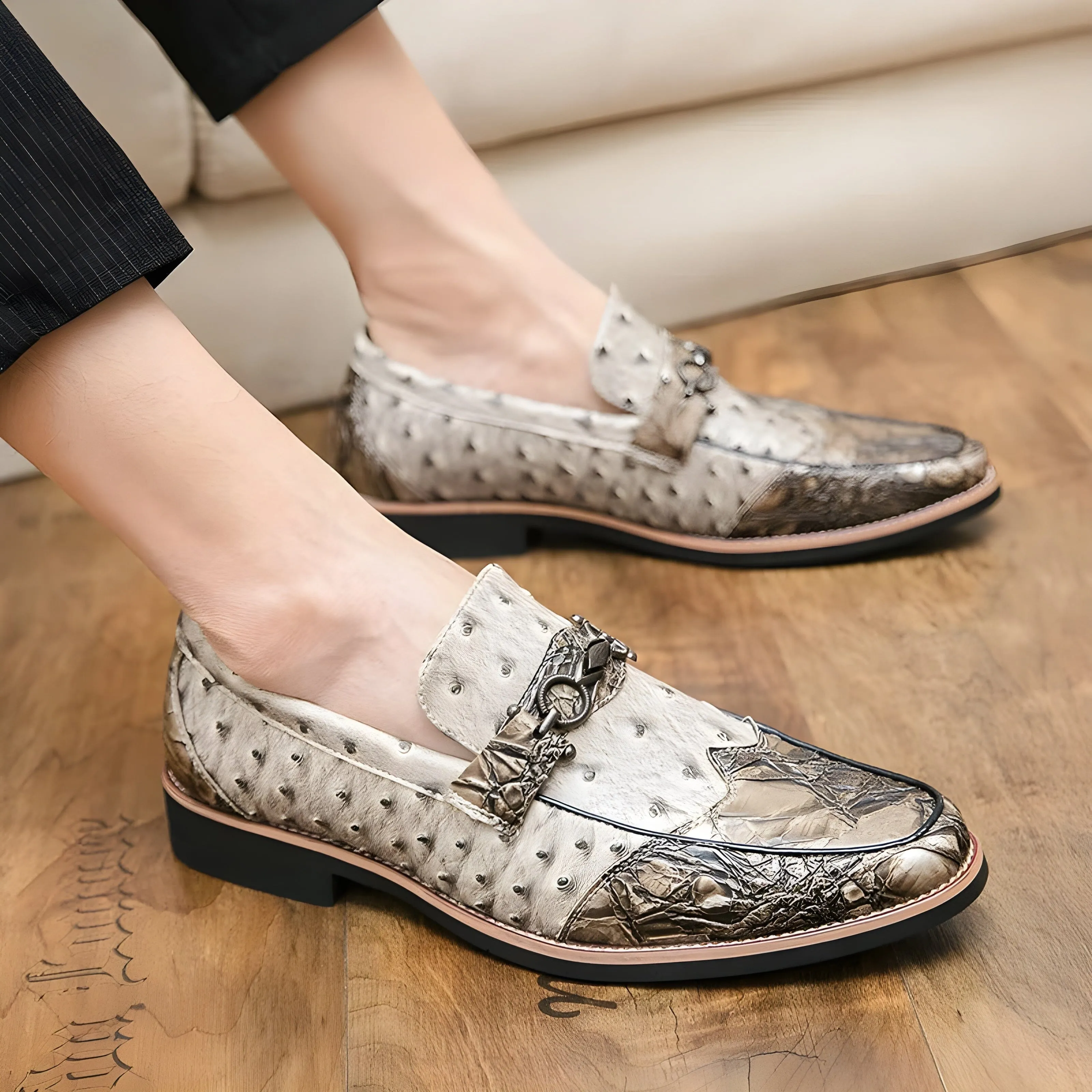 The Beau Two-Toned Penny Loafers - Multiple Colors