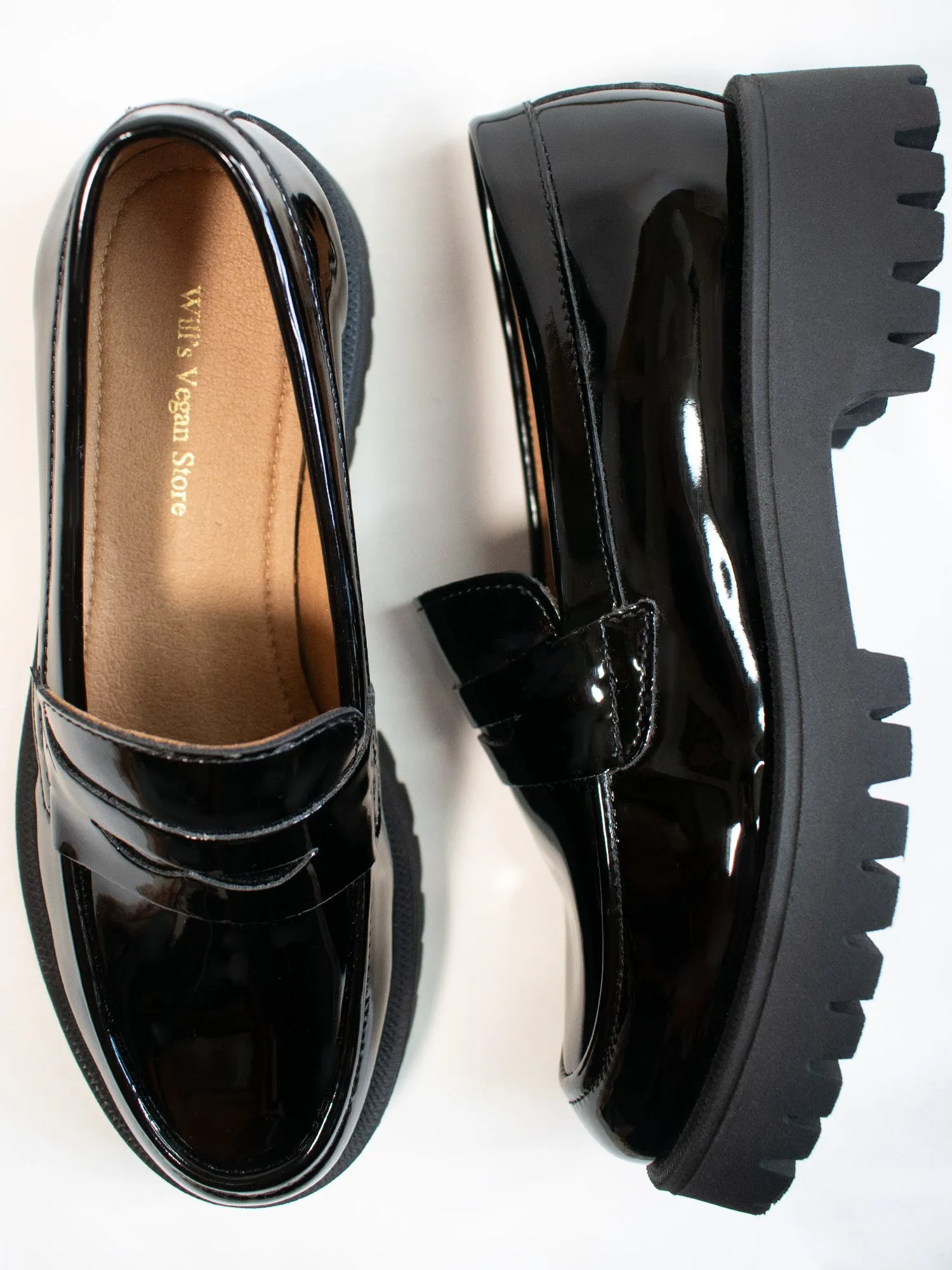 Track Sole Penny Loafers