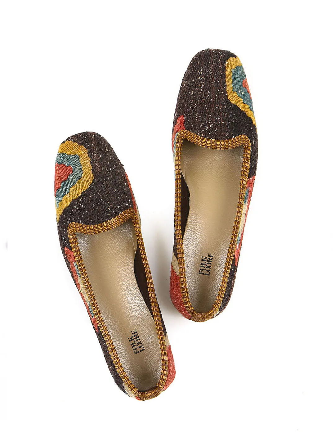 Turkish kilim slippers - size 36