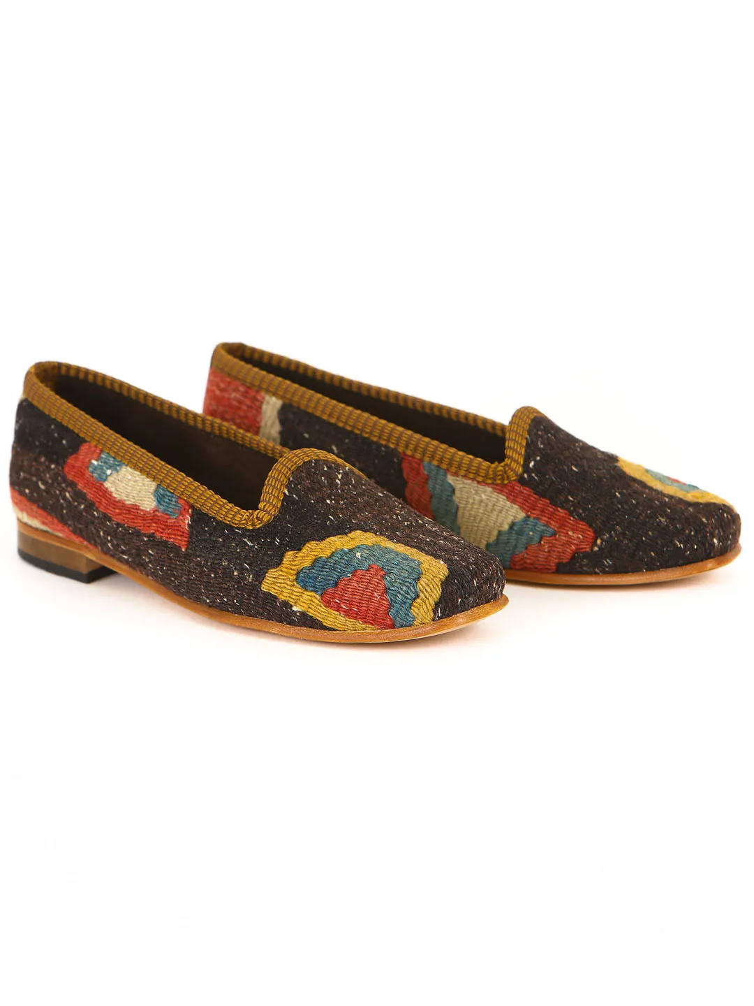 Turkish kilim slippers - size 36