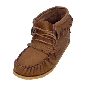 Women's Maple Apache Moose Hide Moccasin Boots